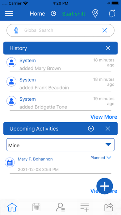 automateCRM Screenshot