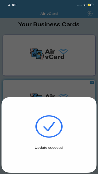 Air vCard Screenshot