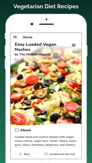 Vegetarian Diet Recipes Screenshot