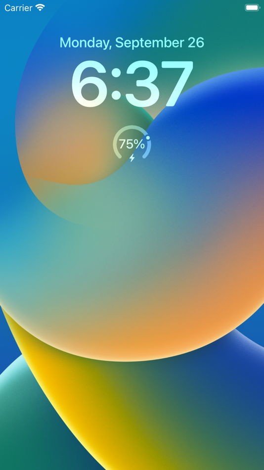 #1. Battery percentage (%) widget (iOS) By: Keisuke Narita