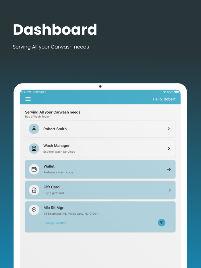 Customer Portal - WashAssist