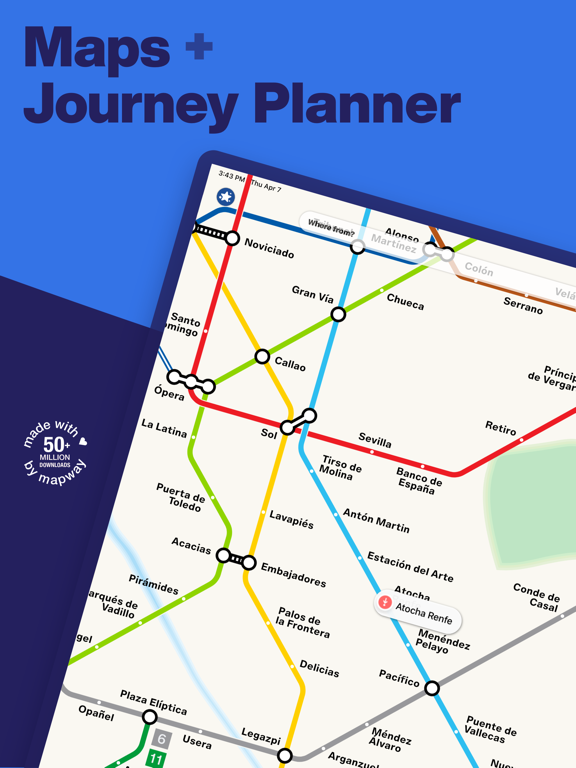 Screenshot #4 pour Madrid Metro - Map and Routes