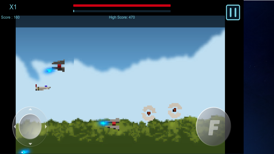 #2. XFレトロ風シューティングゲーム (iOS) 来自: mitsunori tategami