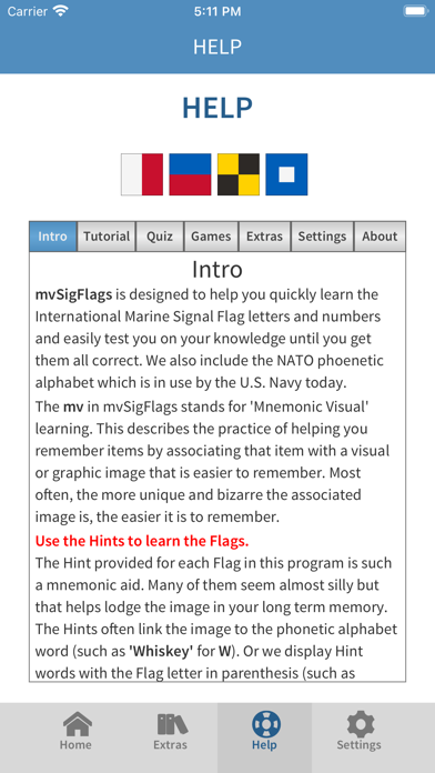 mvSigFlags Screenshot