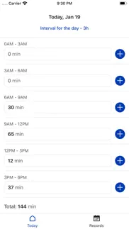 track time in intervals iphone screenshot 1