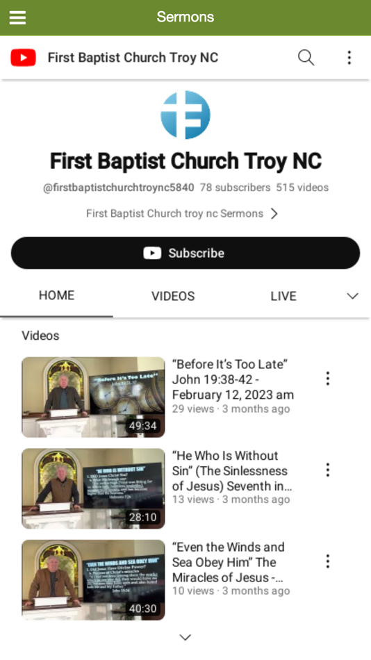 #2. Troy First Baptist Church (iOS) 게시자: First Baptist Church of Troy Inc