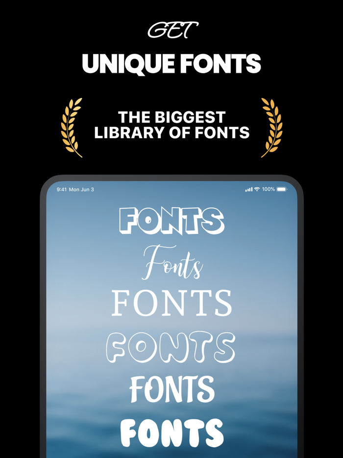 Fonts Up Keyboard for iPhone