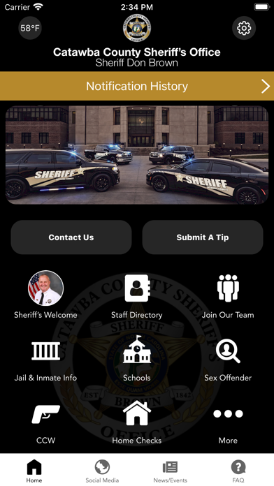 Catawba County Sheriff NC Screenshot