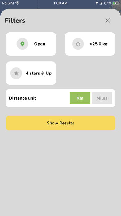 Hydrogen Fuel Finder Screenshot