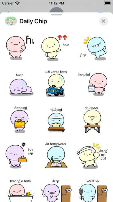 Screenshot #3 pour Daily Chip Stickers Pack