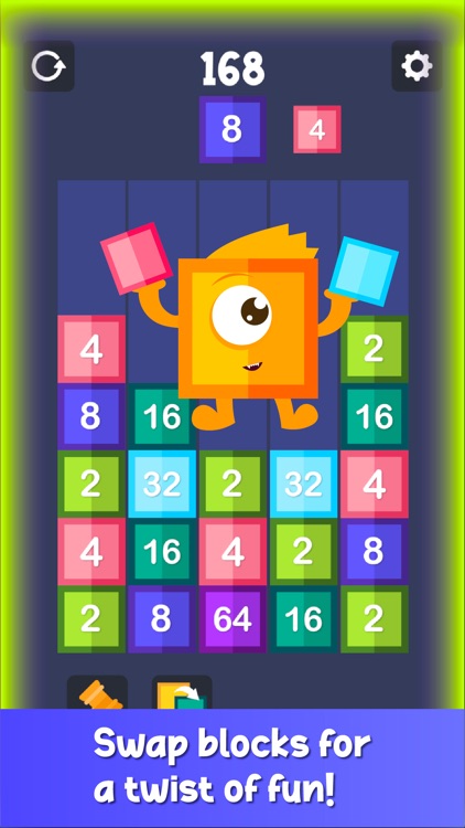 Drop & Merge Number Block Game