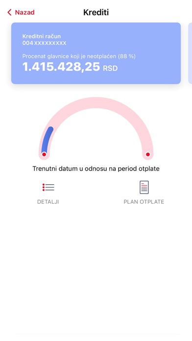 Eurobank Direktna m-banking Screenshot