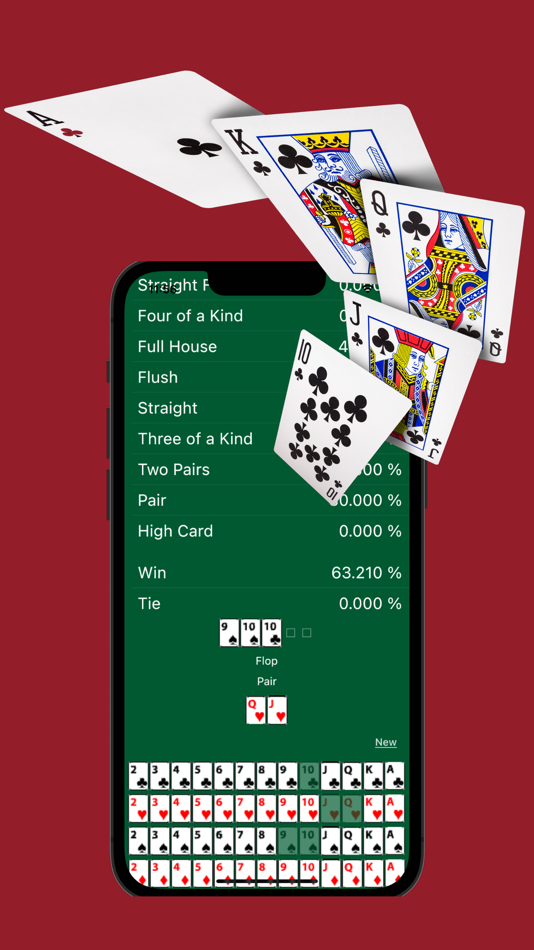 #4. Poker hand calc:Texas hold'em (iOS) 由: Minerva株式会社