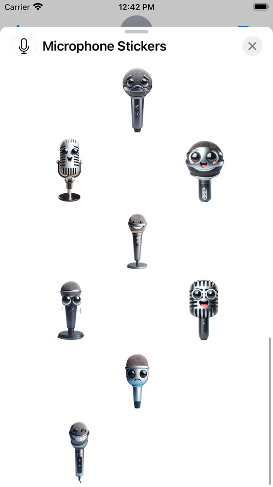 #3. Microphone Stickers (iOS) By: Paul Scott