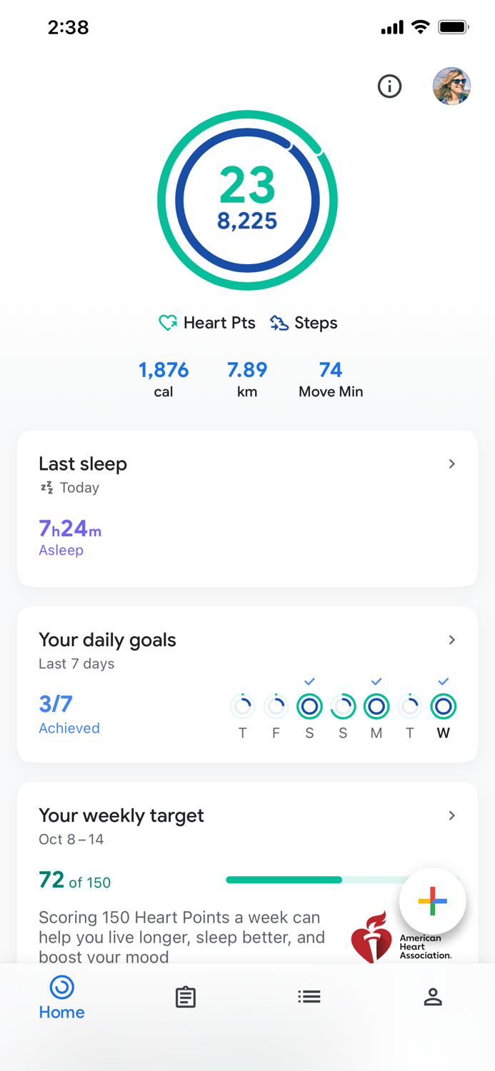 Google Fit Activity Tracker