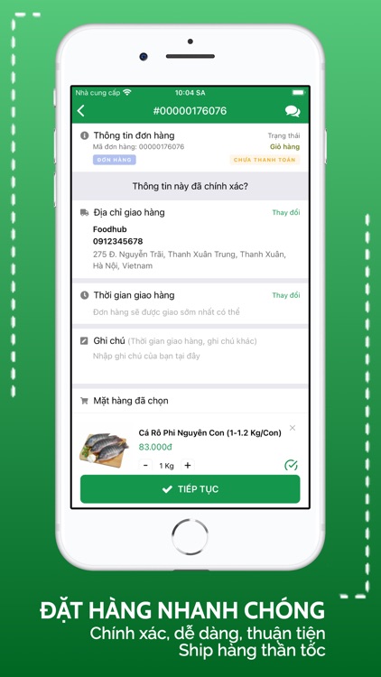 FoodHub Thực phẩm sạch tận nhà screenshot-3