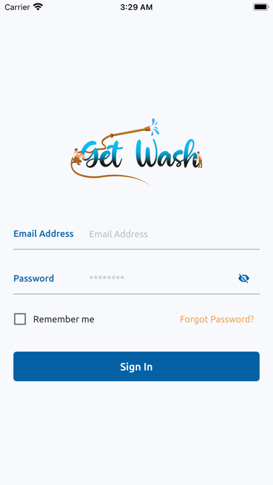 GetWash - Provider Screenshot