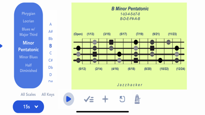 Jazzhacker Scales for 4x Bass Screenshot