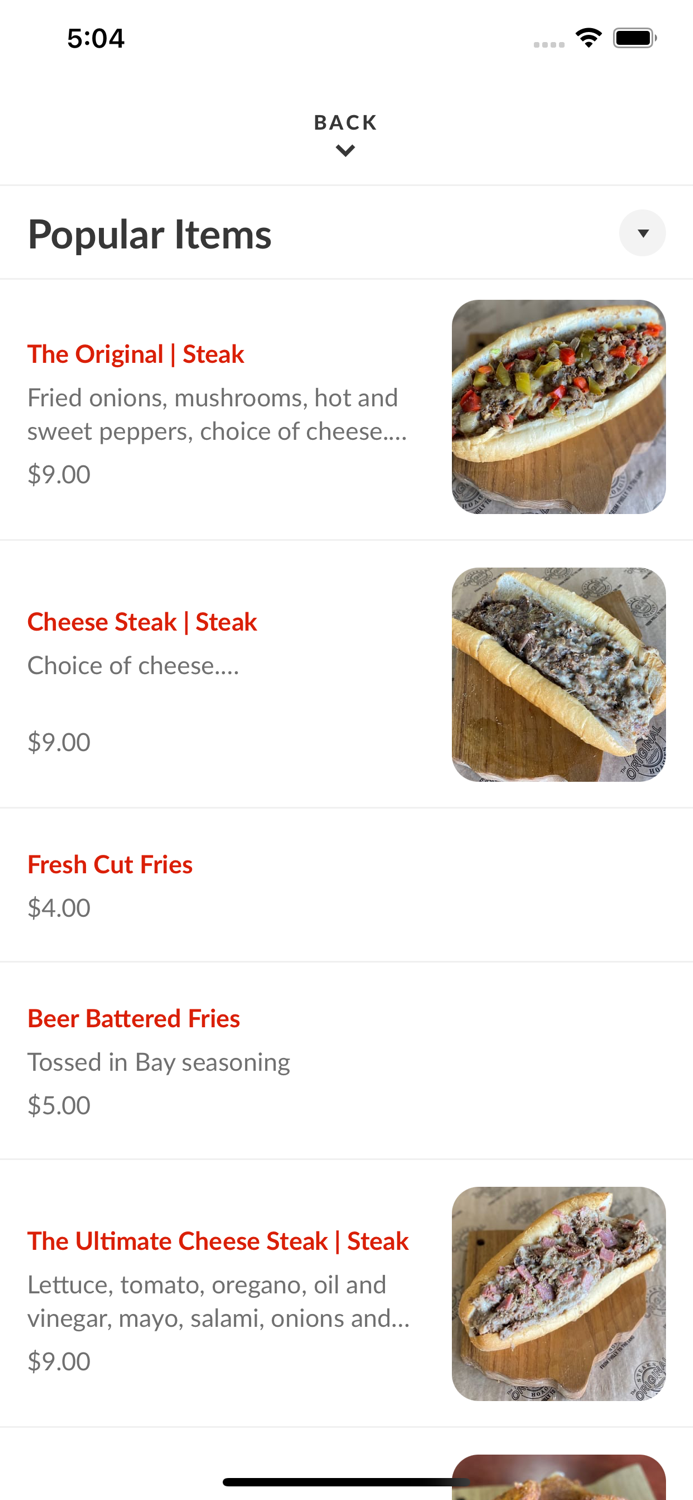 The Original Steak and Hoagies