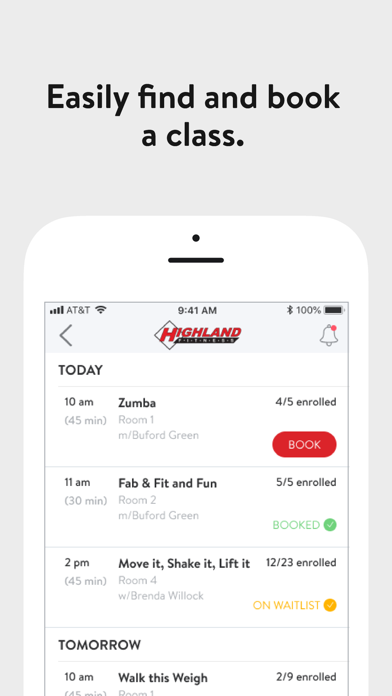 Highland Fitness Screenshot