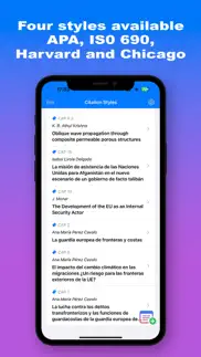 citation styles iphone screenshot 2