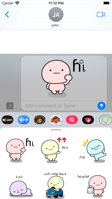 Screenshot #1 pour Daily Chip Stickers Pack