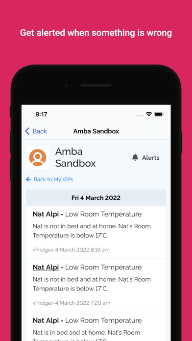 Amba - Health and Wellbeing Screenshot