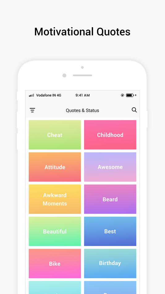 #1. Quotes : Thoughts & Status (iOS) Bởi: Hetal Thummar