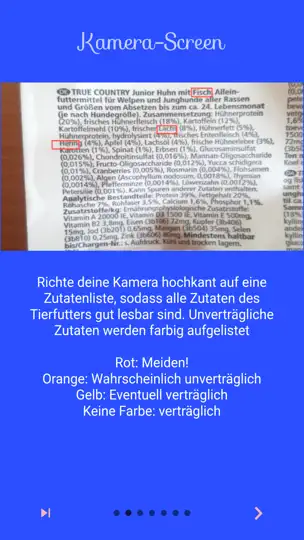 Screenshot von Intol4Pets Tierfutter-Allergie auf dem iPhone 3