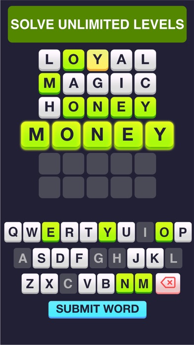 Wordy! Unlimited Word Game Screenshot