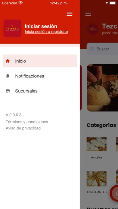 Tezcalli cocina mexicana Screenshot