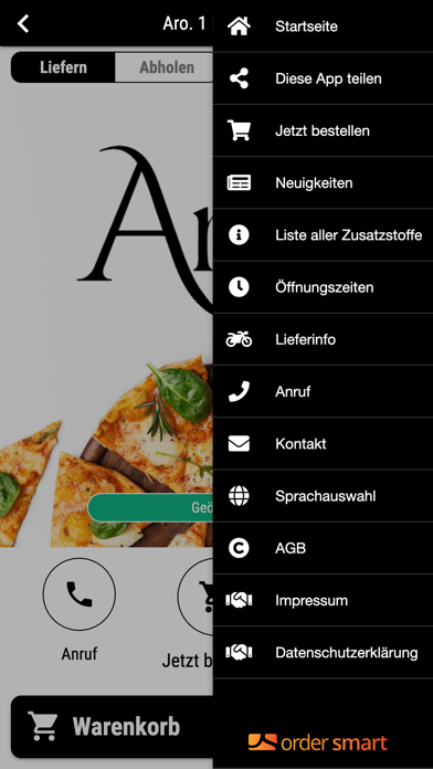Aro. 1 Pizzeria Screenshot