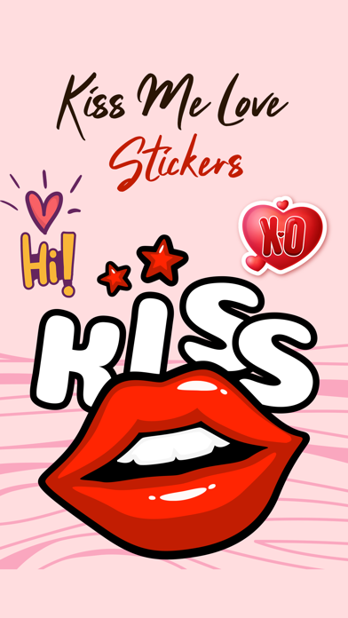 Kiss Me Love Stickers! Screenshot