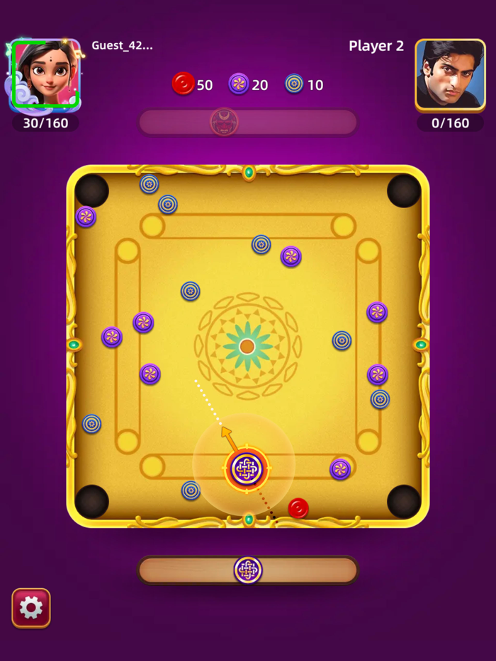 Carrom Pool Game - 2 Player