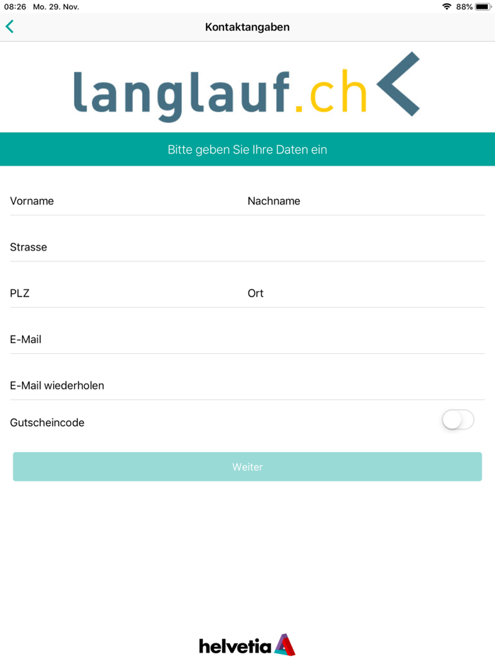 Digitaler Langlaufpass