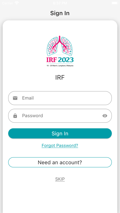 Respiratory Forum Screenshot