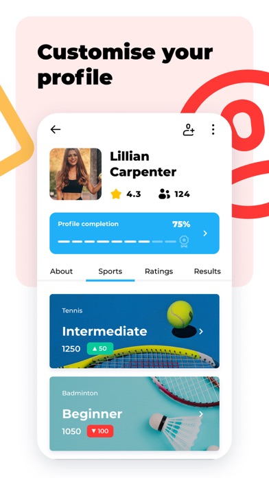 RacketPal: Find Sport Partners Screenshot
