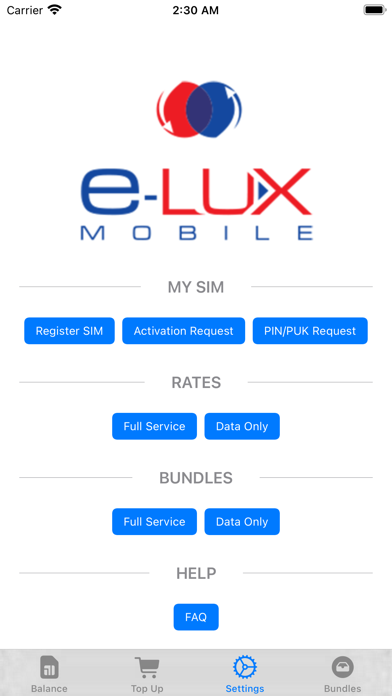 e-LUX Mobile Screenshot