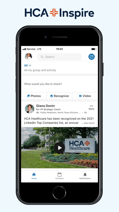 HCA Inspire Screenshot