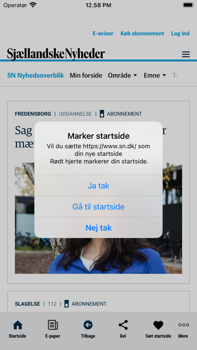 SNDK Nyheder Screenshot