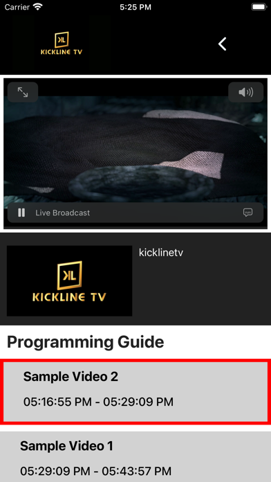 KicklineTV Screenshot
