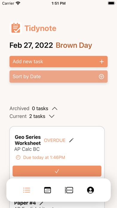 TidyNoteApp Screenshot