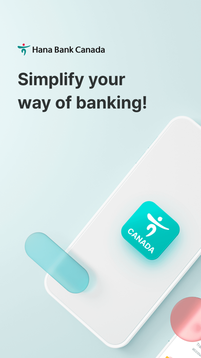 Hana Bank Canada Screenshot