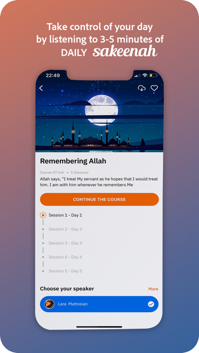 SAKEENAH-Muslim Meditation App Screenshot