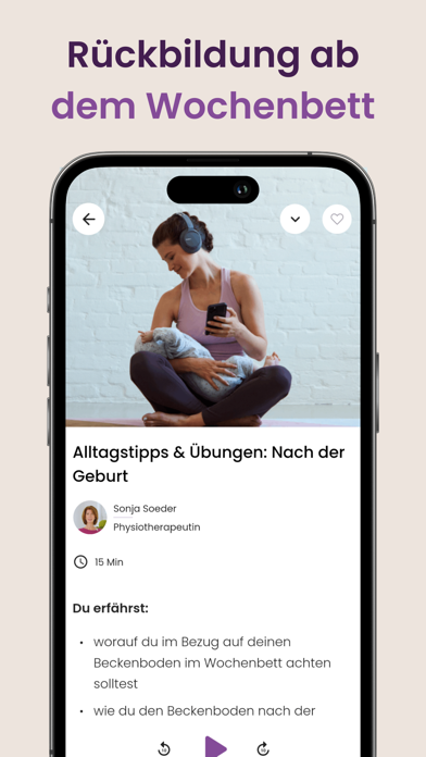 Mama: Stillen Rückbildung Screenshot