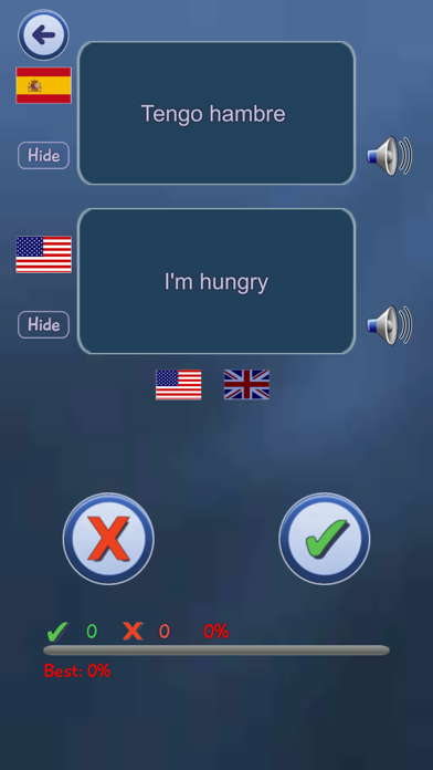 Learn Languages common Phrases Screenshot