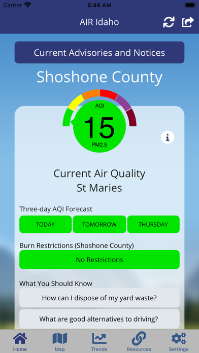 AIR Idaho Screenshot
