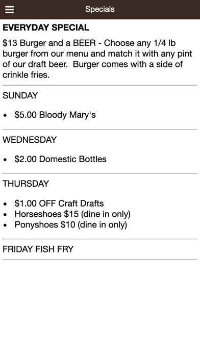 Honest Abes Tap & Grill Screenshot