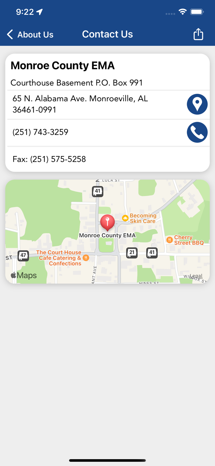 Monroe County AL EMA