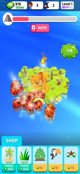 Game screenshot Volcano Island - Idle Sim apk